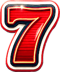 Nummer 7 fra spileautomat 777 777 spillemaskine symbol