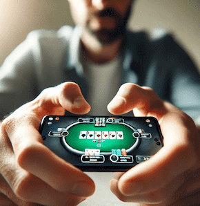 Mand spiller mobile Poker spil Spil Poker pÄ mobile telefon pÄ bedste poker sites